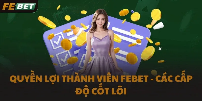 Quyền lợi thành viên FEBET - Các cấp độ cốt lõi